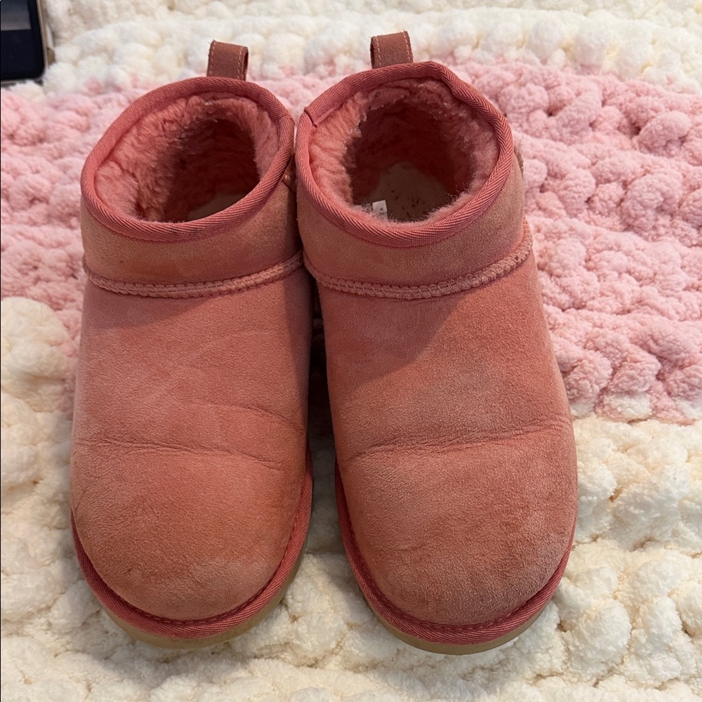 UGG Pink Ultra Minis w/Original Box